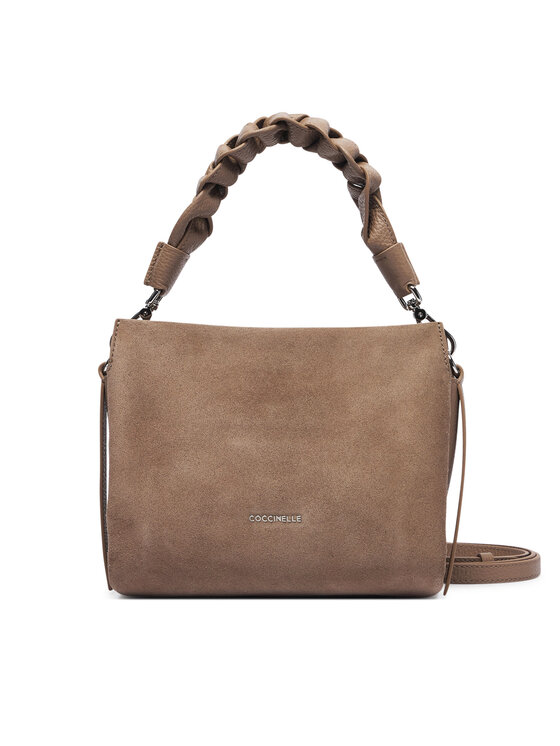 Coccinelle Сумка Coccinelle P6P Boheme Suede Bimaterial E1 P6P 58 01 01 Темно-бежевий