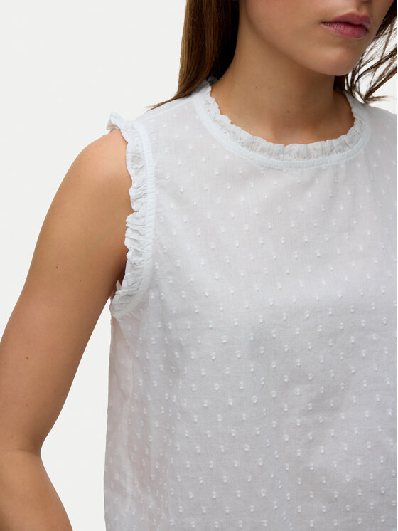 Vero Moda Vero Moda Top Trine 10342734 Blanco Regular Fit