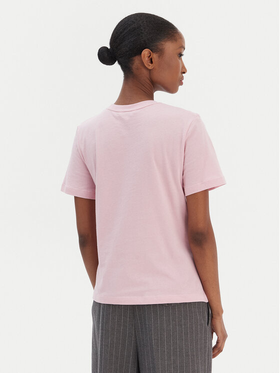 Tommy Hilfiger Tommy Hilfiger Camiseta Logo WW0WW40276 Rosa Regular Fit