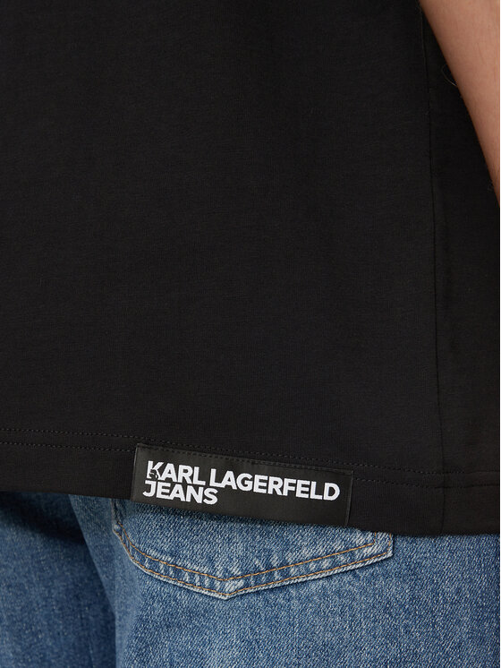 Karl Lagerfeld Jeans Karl Lagerfeld Jeans T-Shirt 246D1700 Μαύρο Regular Fit