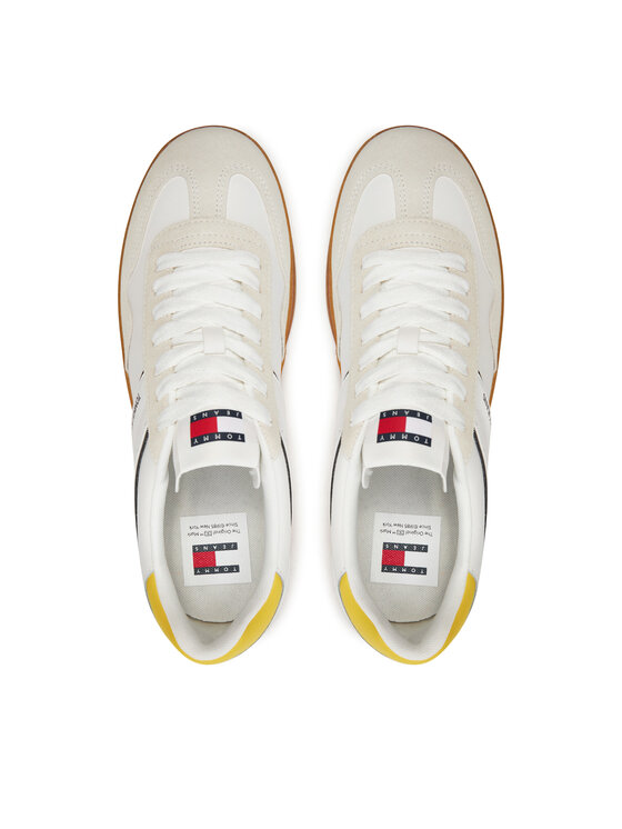 Sneakers Tommy Jeans Tjm Leather Retro Cupsole EM0EM01414 Écru