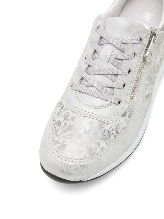 Rieker Polobotky Rieker N1112-80 Stříbrná