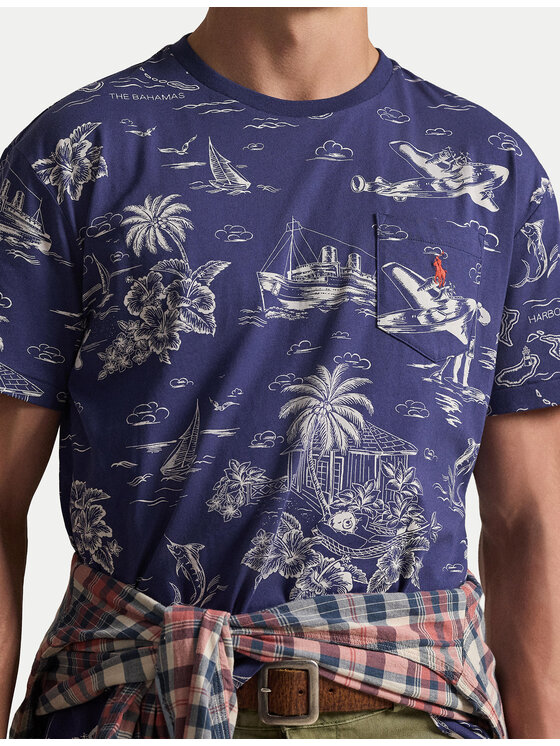 Polo Ralph Lauren Polo Ralph Lauren Camiseta 710B16619001 Azul marino Slim Fit