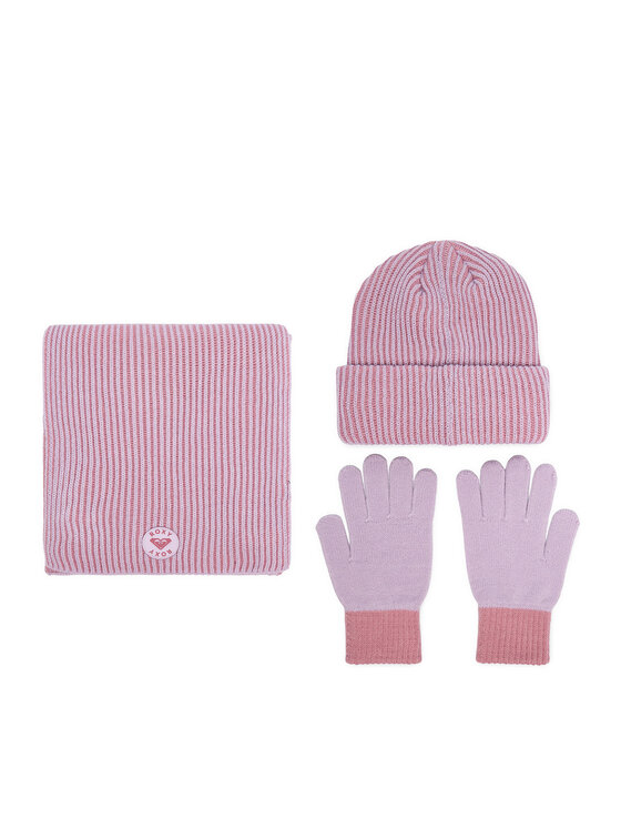 Roxy Cepures, šallītes un cimdu komplekts Roxy WBEO-RX-SW346-004-AW26 Gaiši violeta