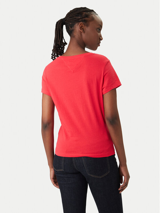 Tommy Jeans Tommy Jeans Camiseta DW0DW20458 Rojo Slim Fit