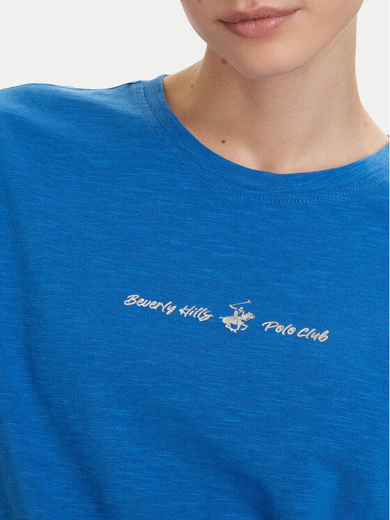 Beverly Hills Polo Club Beverly Hills Polo Club Camiseta P-SS26W-TS6510 Azul Regular Fit