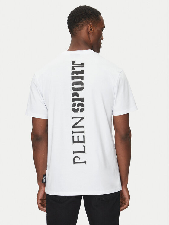Plein Sport Plein Sport Футболка SAEC MTK8019 STE001N Білий Regular Fit