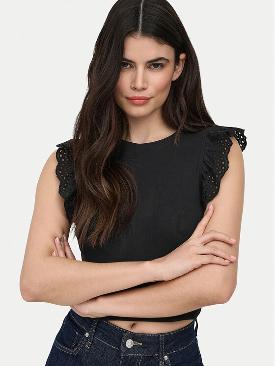ONLY ONLY Top Mathilda 15308890 Negro Regular Fit