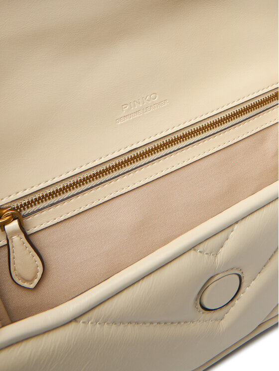 PINKO Soma PINKO Love Box Baguette Al 25-26 PLTT 105083 A2W2 Écru
