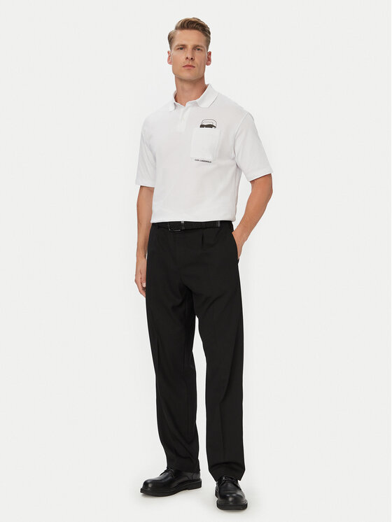 KARL LAGERFELD KARL LAGERFELD Polo 745127 561225 Blanco Regular Fit