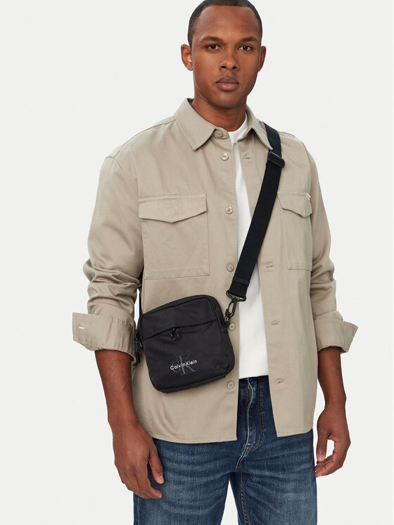 Calvin Klein Saszetka Calvin Klein Bold Square Crossbody LV04D3454G Czarny
