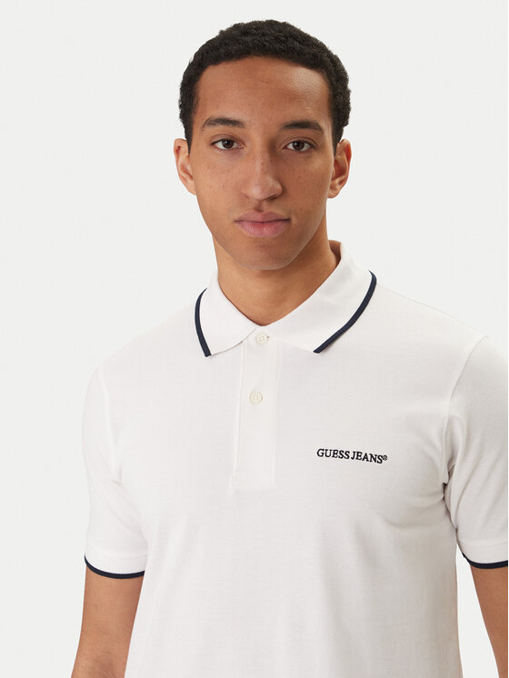 Guess Jeans Guess Jeans Polo M6RP24 KCJV1 Blanco Regular Fit