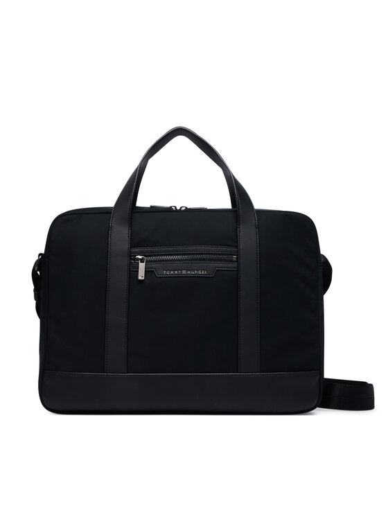 Tommy Hilfiger Laptoptáska Tommy Hilfiger Th Nylon Computer Bag AM0AM14855 Fekete
