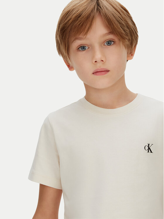 Calvin Klein Jeans Calvin Klein Jeans Conjunto de camisetas Monologo IB0IB01093 Beis Regular Fit