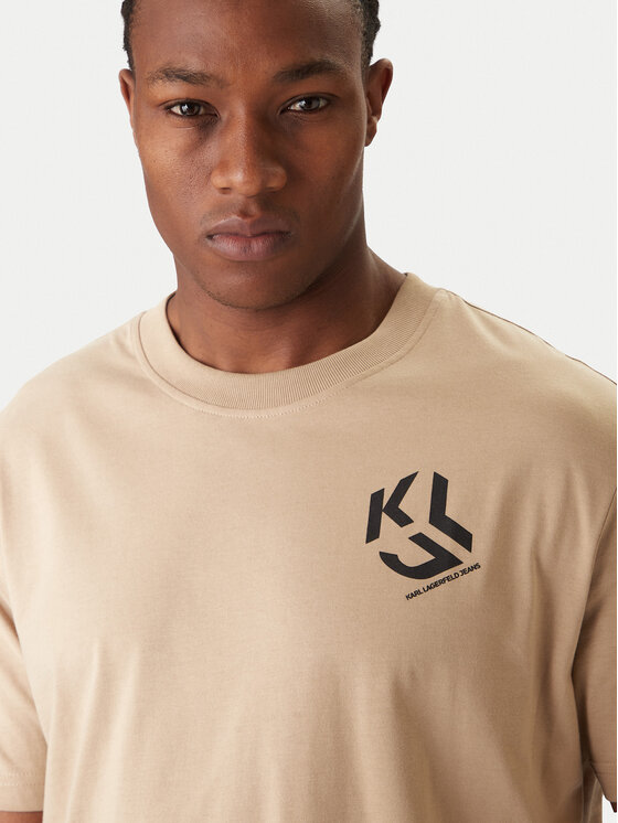 Karl Lagerfeld Jeans Karl Lagerfeld Jeans Camiseta A2M17072 Beis Regular Fit
