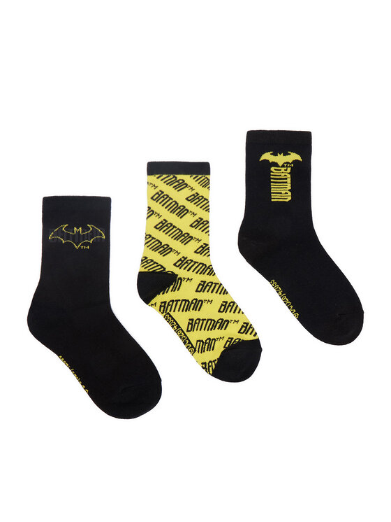 Batman Довгі шкарпетки Batman CEO-ACCCS-AW26-221WBBAT(3-PACK) Чорний