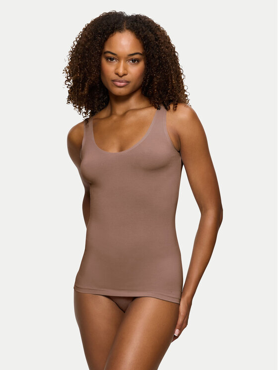 Triumph Triumph Marškinėliai Smart Natural 10213349 Ruda Slim Fit
