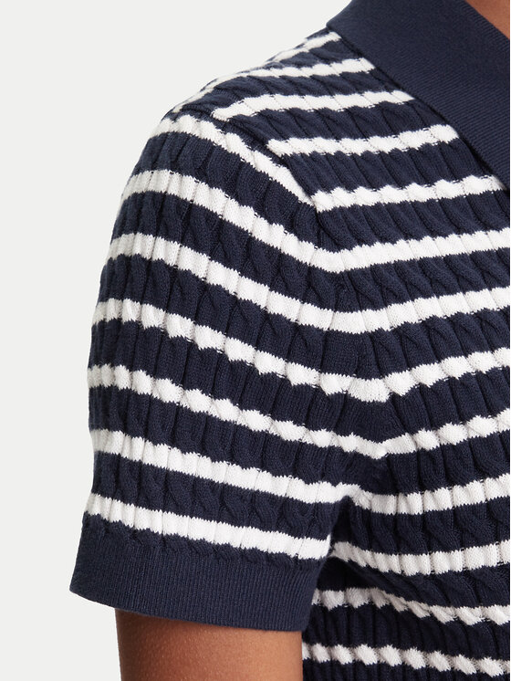 Tommy Hilfiger Tommy Hilfiger Pólóing Fine WW0WW41474 Sötétkék Regular Fit