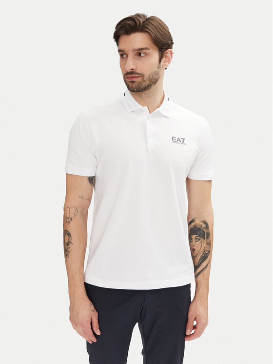 EA7 Emporio Armani EA7 Emporio Armani Polo 7M000184 AF13511 U0002 Bianco Slim Fit