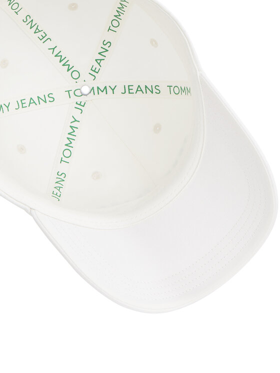 Tommy Jeans Καπέλο Jockey Tommy Jeans Tjm Linear Logo Cap AM0AM12958 Λευκό