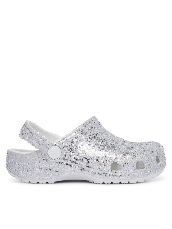 Crocs Шльопанці Crocs Classic Dazzle Glitter Clog K 213915 Срібний