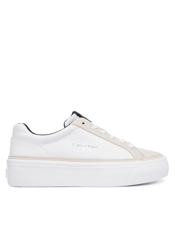 Calvin Klein Αθλητικά Calvin Klein Vulc Flatf Laceup HW0HW03086 Λευκό