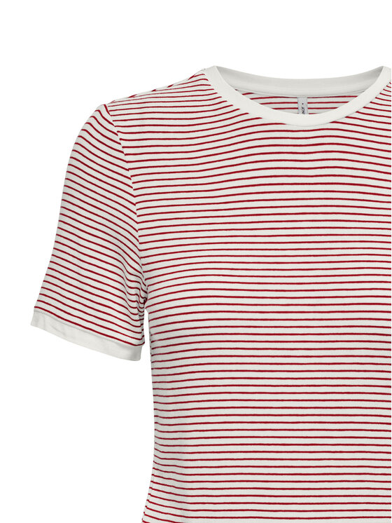 ONLY ONLY Camiseta Tine 15315406 Rojo Regular Fit