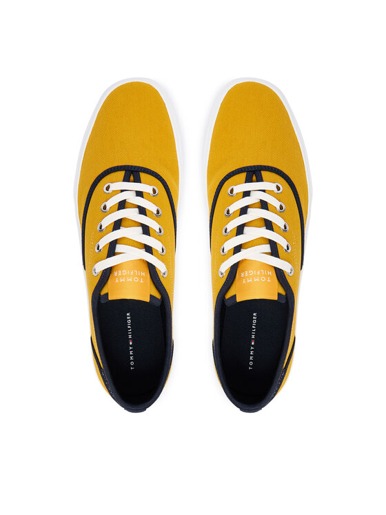 Tommy Hilfiger Tenisky Tommy Hilfiger Th Vulc Cup Long Lace Canvas FM0FM05874 Žltá