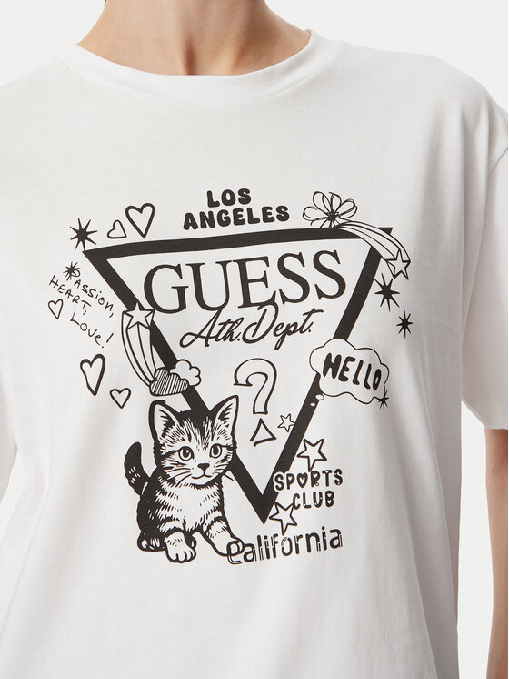 Guess Guess Футболка V6YI13 K4301 Білий Regular Fit
