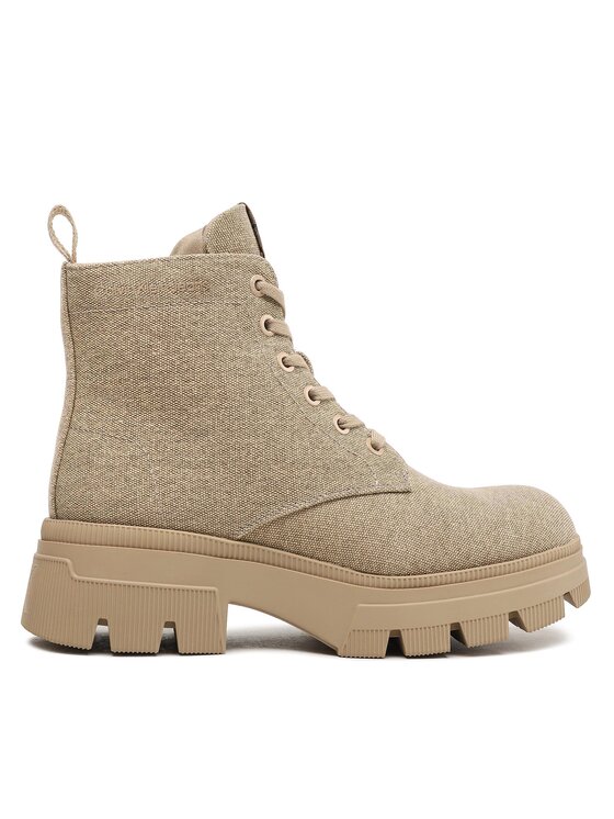 Calvin Klein Jeans Botas Calvin Klein Jeans Chunky Combat Laceup Boot Co YW0YW01239 Beis