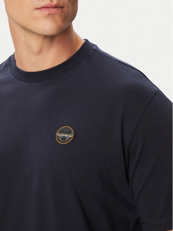 Napapijri Napapijri Camiseta S-Badge NP0A8949 Azul marino Regular Fit
