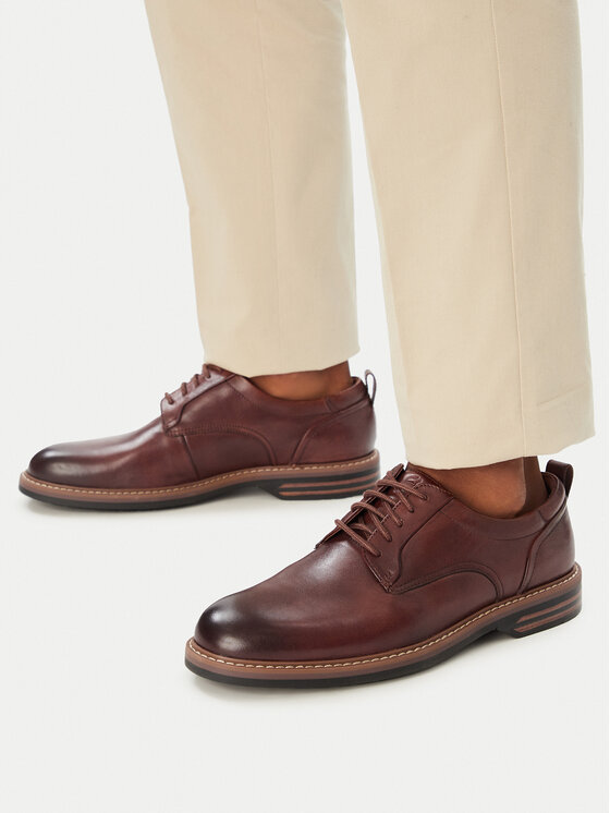 Clarks Halbschuhe Clarks Aldwin2 Derby 26320300 Braun