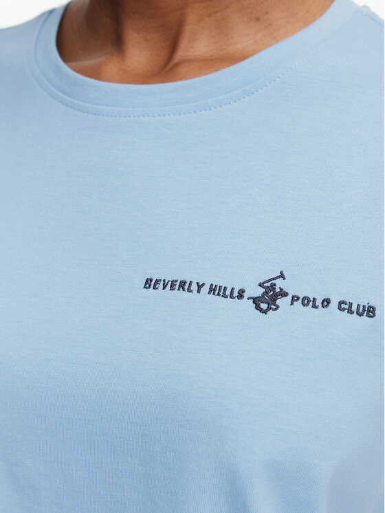 Beverly Hills Polo Club Beverly Hills Polo Club Camiseta P-SS26W-TS085 Azul claro Regular Fit
