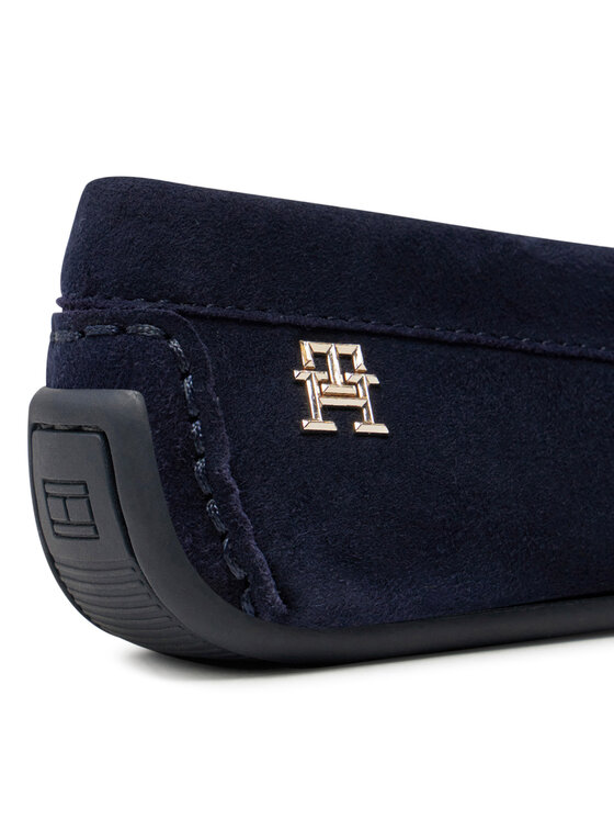 Tommy Hilfiger Mokasíny Tommy Hilfiger Th Suede Driver Loafer FW0FW08563 Tmavomodrá