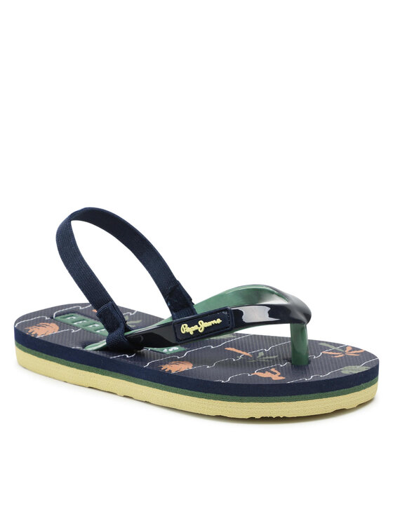 Pepe Jeans Босоніжки Pepe Jeans Beach Palms Boy K PBS70052 Cиній