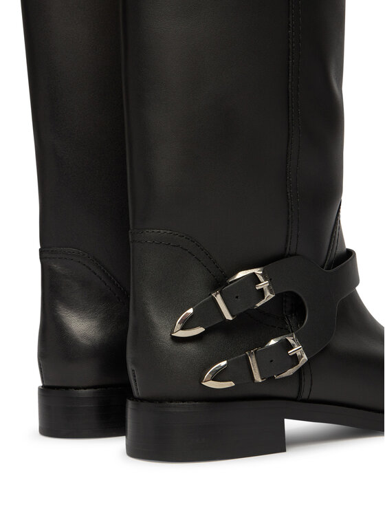 PINKO Oficerki PINKO Cheval 02 SD0635P001 Czarny