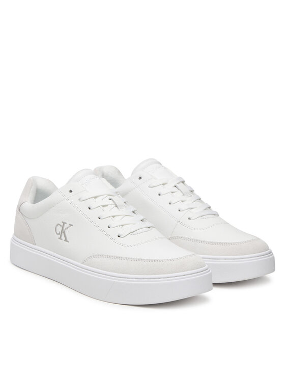 Calvin Klein Sneakers Calvin Klein Classic Cups Oxf Tmb Lth-Su Tc HM0HM02354 Bianco