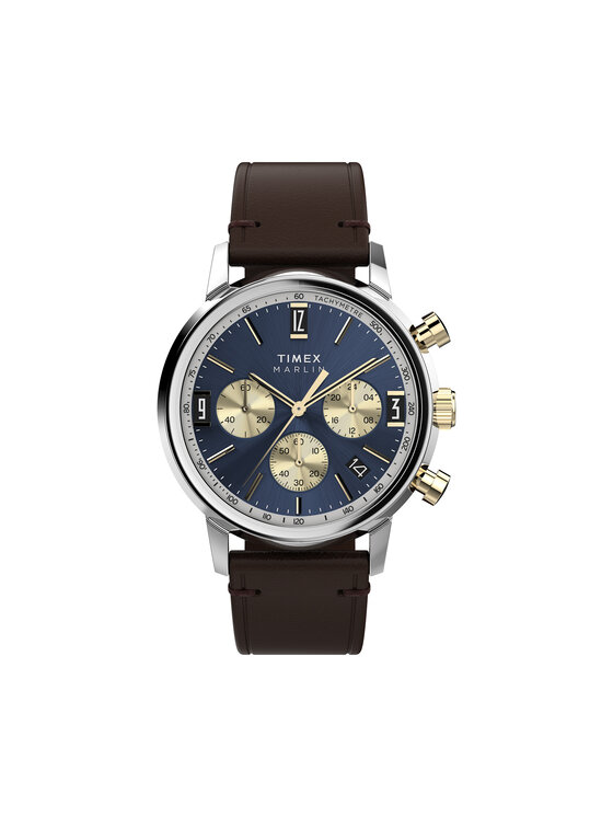 Timex Ročna ura Timex Marlin® Quartz Chronograph TW2W60400 Črna