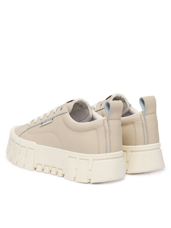 Tommy Jeans Superge Tommy Jeans Tjw Vulc Flatform Leather EN0EN03008 Bež