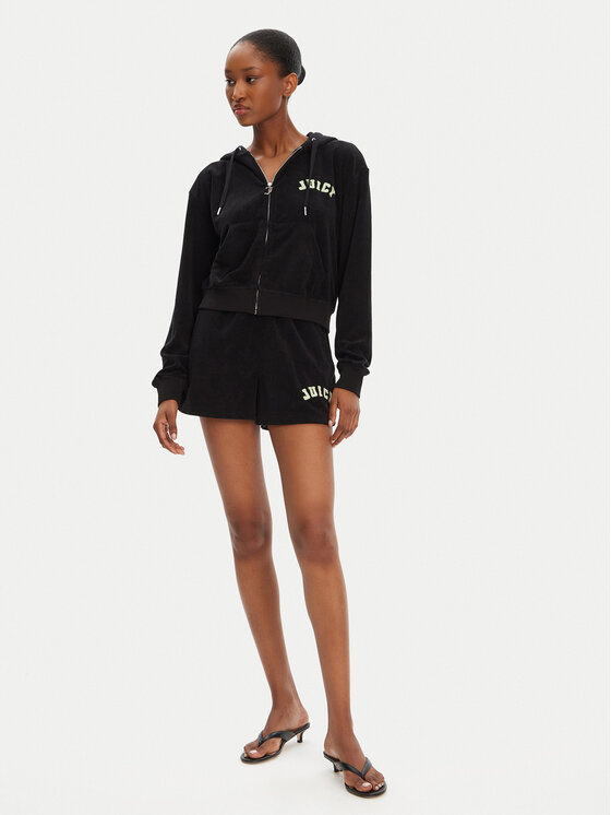 Juicy Couture Juicy Couture Pantalones cortos deportivos Perkin JCWHS125322 Negro Relaxed Fit