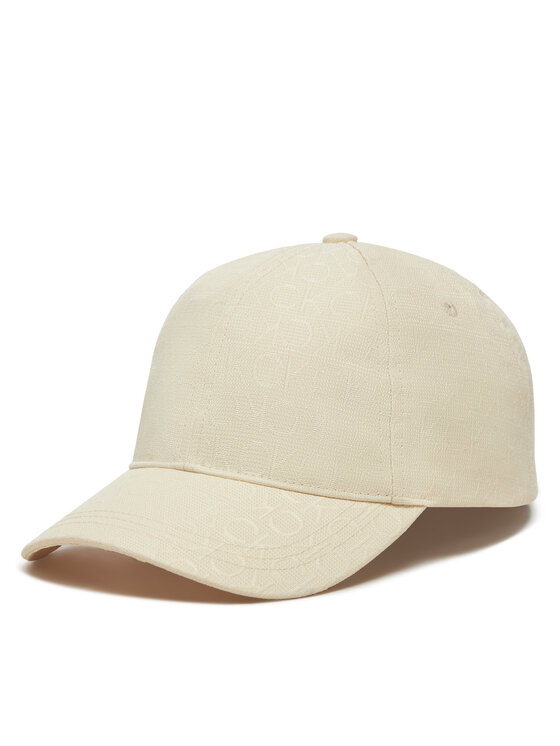 Calvin Klein Șapcă Calvin Klein Monogram Jacquard Cap K60K612871 Crem