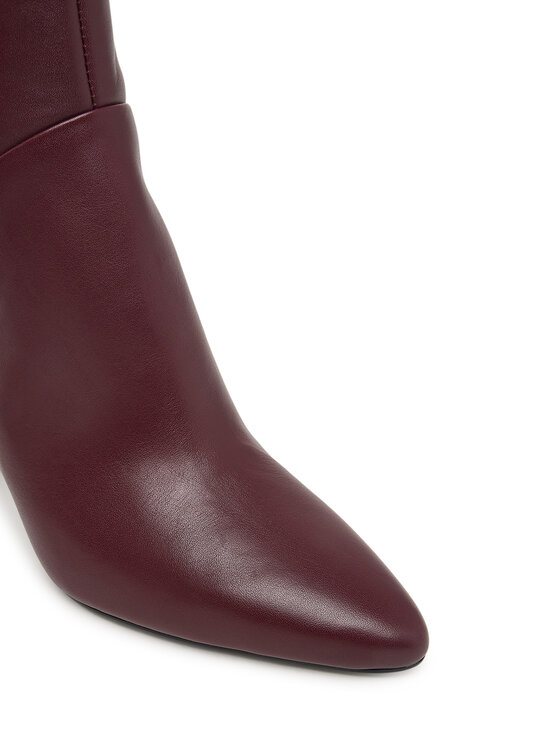 Tommy Hilfiger Боти Tommy Hilfiger High Heel Clean Ankle Boot FW0FW09624 Бордо