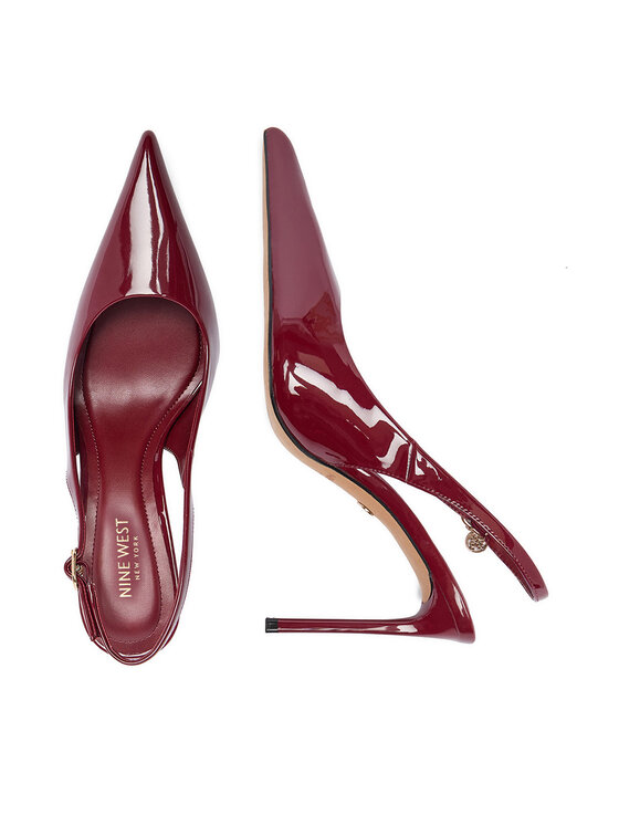 Nine West Pantofi cu toc subțire Nine West EO-TS6384-01 Vișiniu