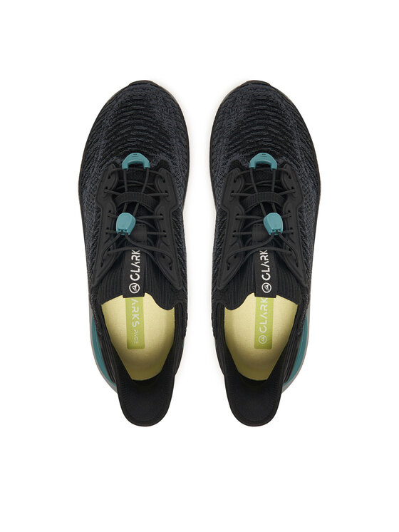 Clarks Снікерcи Clarks Pace Rise 26187370 Чорний