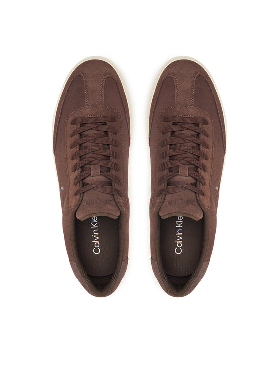Calvin Klein Αθλητικά Calvin Klein Low Prof Cupsole Laceup Croc Bt HM0HM02285 Καφέ
