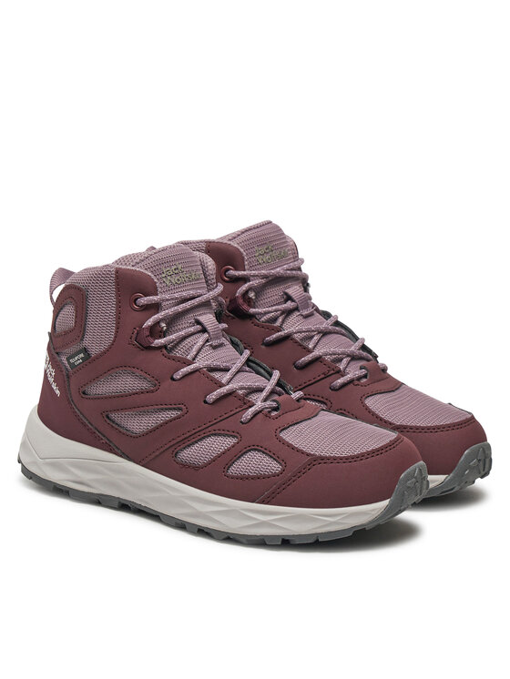 Jack Wolfskin Трекінгові черевики Jack Wolfskin Woodland 2 Texapore Mid K 4059831 Фіолетовий