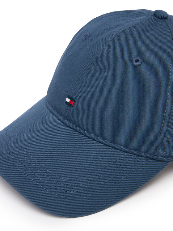 Tommy Hilfiger Czapka z daszkiem Tommy Hilfiger Flag Soft 6 Panel Cap AM0AM14099 Niebieski