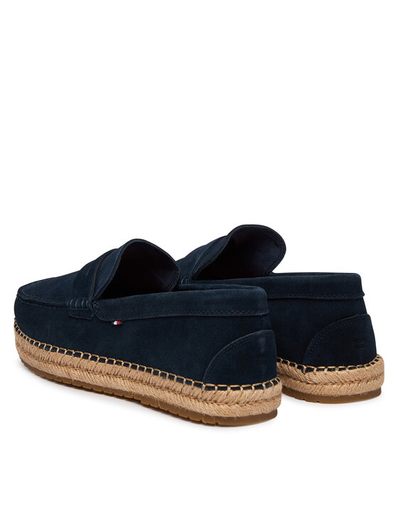 Tommy Hilfiger Espadrile Tommy Hilfiger Flexible Hilfiger Sde Espadrille FM0FM05794 Bleumarin