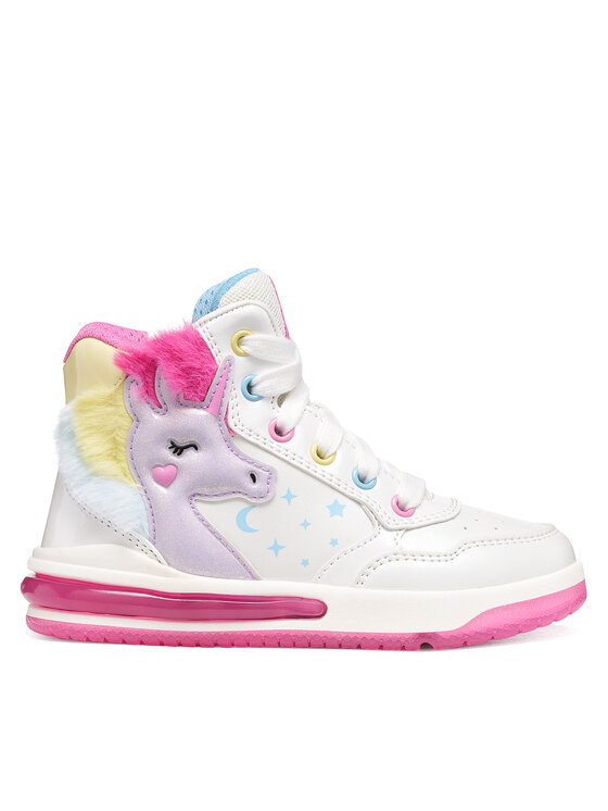 Geox Sneakersy Geox J Sketlite Girl J66NWA 0NFKN C0653 M Biela