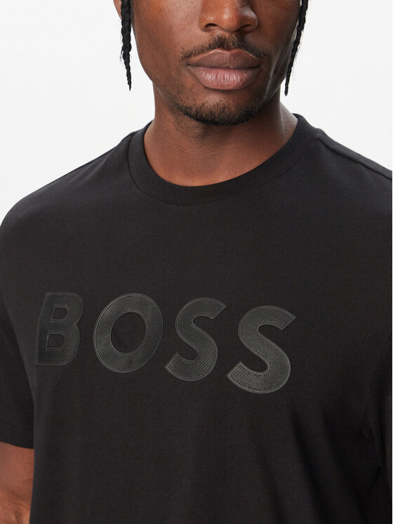 BOSS BOSS Camiseta Structure Logo 50566883 Negro Regular Fit